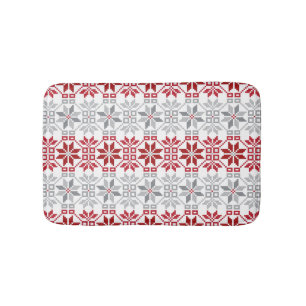 Tapis De Bain Motif géométrique du soleil du matin letton VIII
