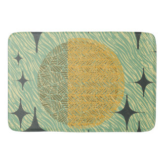 Tapis De Bain Motif géométrique en étoile éclatée du milieu du s