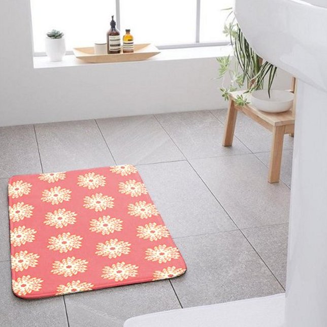 Tapis De Bain motif géométrique féminin brillant kaléidoscope (Créateur téléchargé)