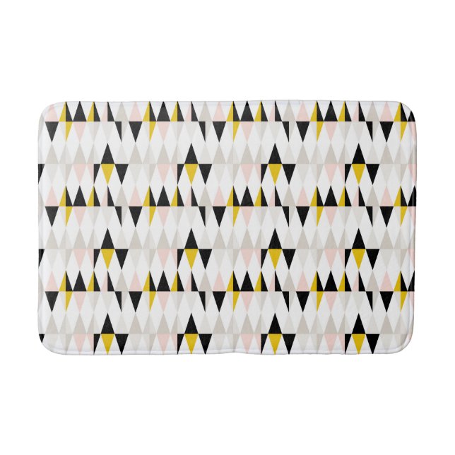 Tapis De Bain Motif géométrique fendu de triangle (Devant)