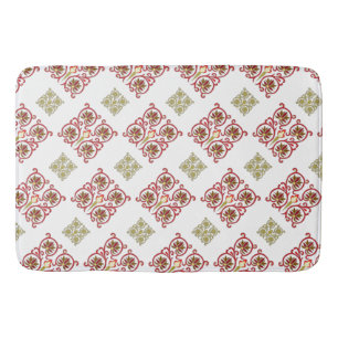 Tapis De Bain Motif géométrique floral abstrait
