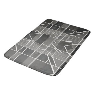 Tapis De Bain Motif géométrique moderne et élégant