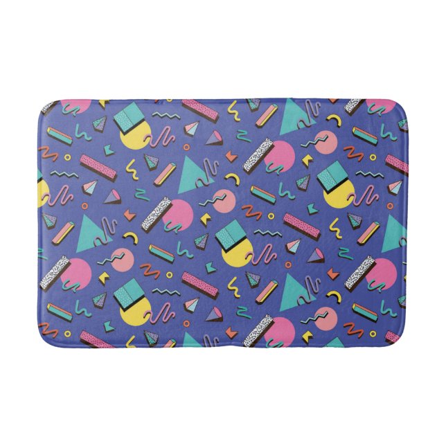 Tapis De Bain Motif géométrique rétro (Devant)