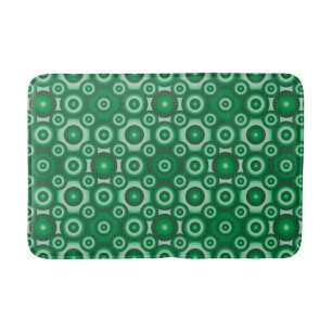Tapis De Bain Motif géométrique vert moderne