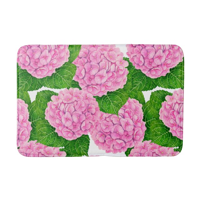 Tapis De Bain Motif Hydrangea (Devant)