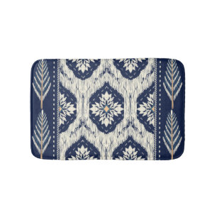 Tapis De Bain Motif Ikat Floral Paisley
