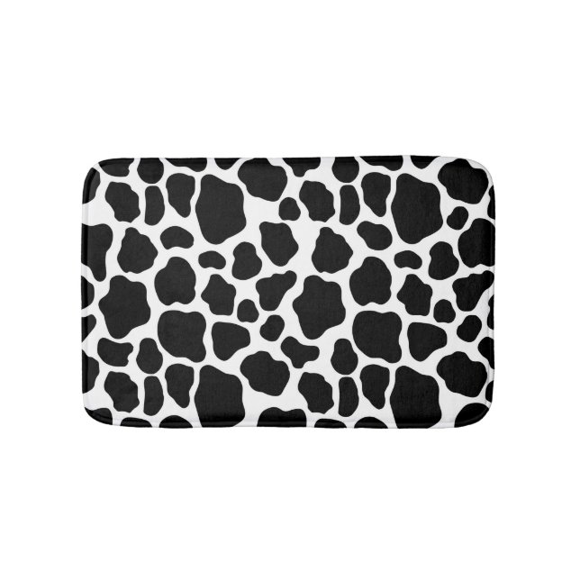 Tapis De Bain Motif Impression Vache (Devant)