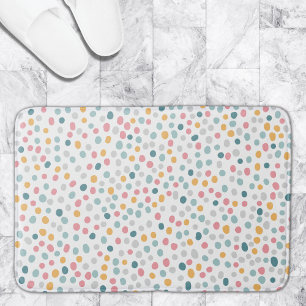 Tapis De Bain Motif joli et coloré à pois