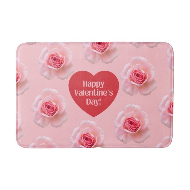 Tapis De Bain Motif Joyeuse Saint-Valentin 2023 Fond (Devant)