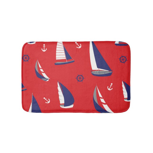 Tapis De Bain Motif Lean Sailboat (Devant)