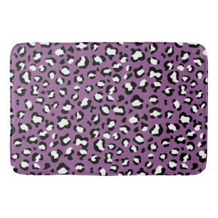 Tapis De Bain Motif léopard, Spots léopards, Leopard pourpre