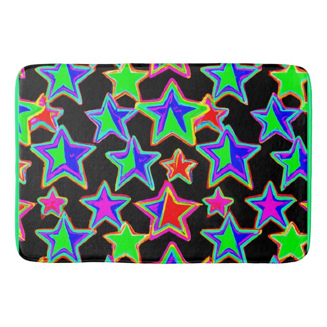 Tapis De Bain Motif lumineux Neon Starlight (Devant)