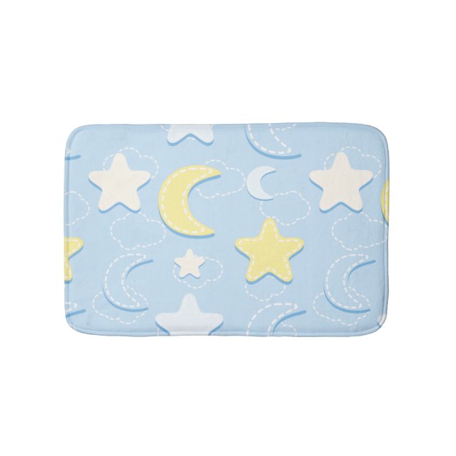 Tapis De Bain Motif Lune & Étoiles (Devant)