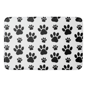 Tapis De Bain Motif mâle, pattes de chien, Empreintes de pattes,