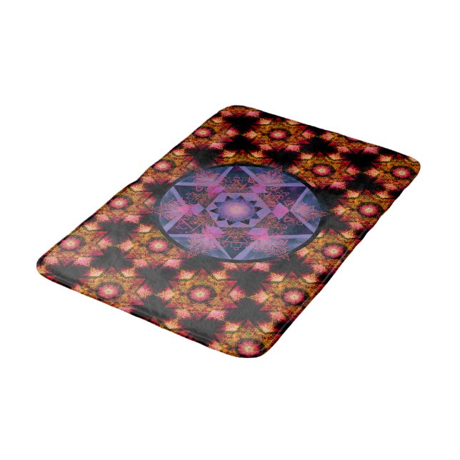 Tapis De Bain Motif Mandala Merkabah (Angle)