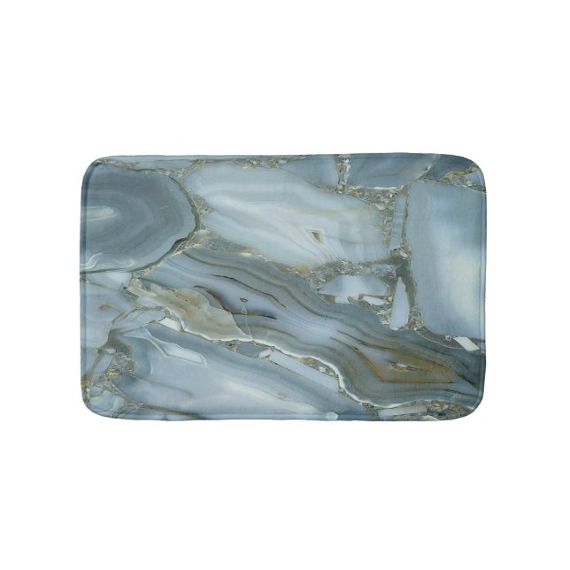 Tapis De Bain Motif Marbre Frais et Tendance (Devant)