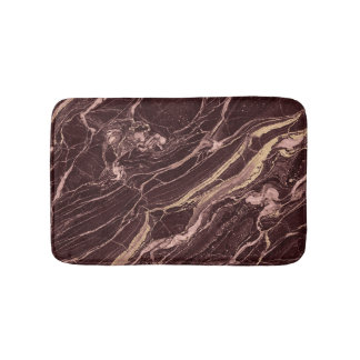 Tapis De Bain Motif Marbre Vin Design Contemporain Raffiné