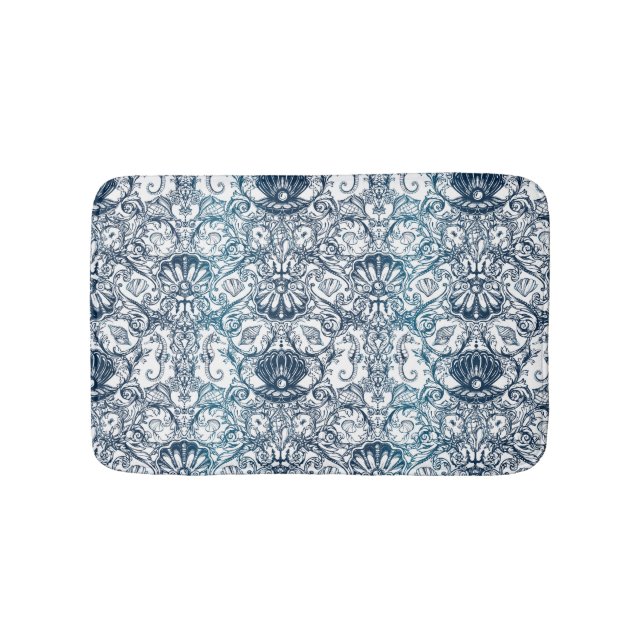 Tapis De Bain Motif maritime Vintage (Devant)