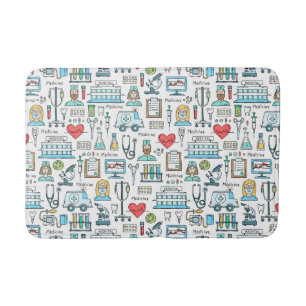 Tapis De Bain Motif Médicale de conception