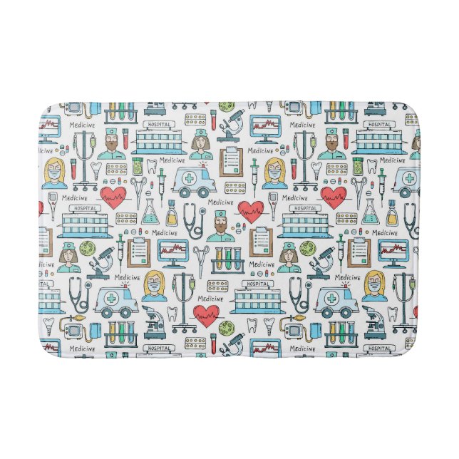 Tapis De Bain Motif Médicale de conception (Devant)