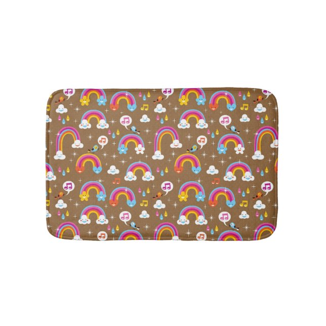 Tapis De Bain motif mignon d'arcs-en-ciel (Devant)