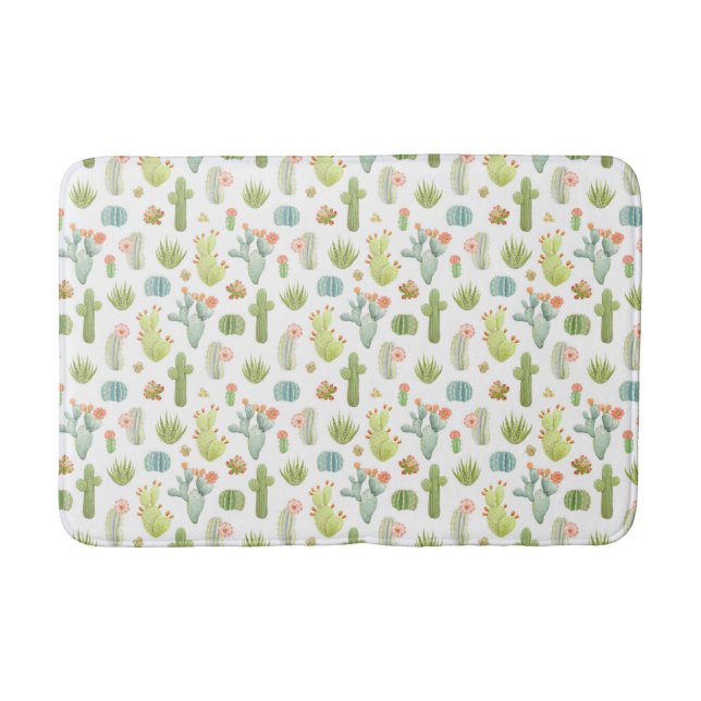 Tapis De Bain Motif mignon de position de cactus (Devant)