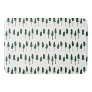 Tapis De Bain Motif minimaliste de la forêt de pins