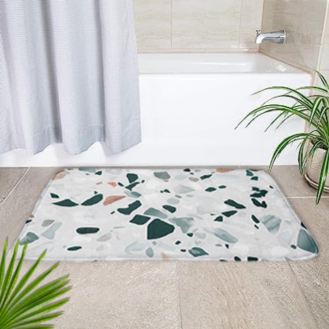 Tapis De Bain Motif moderne Abstrait Terrazzo (Créateur téléchargé)
