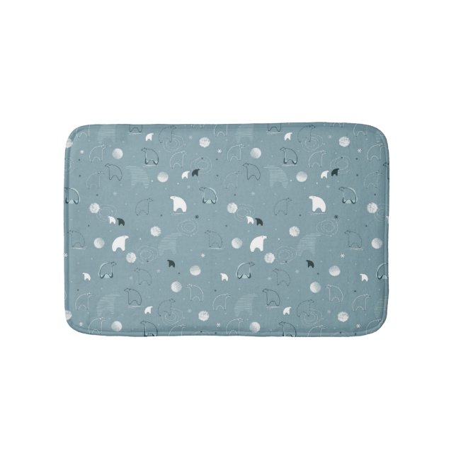 Tapis De Bain motif montrant un polaire mignon (Devant)