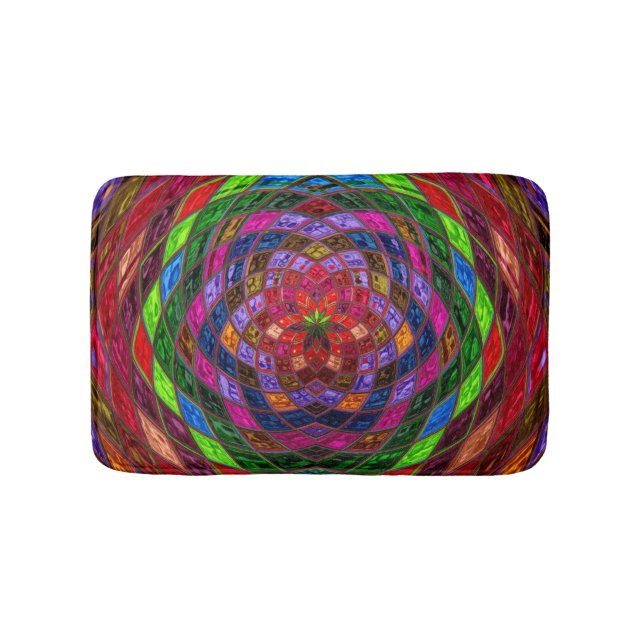 Tapis De Bain Motif mosaïque Abstrait #10 (Devant)