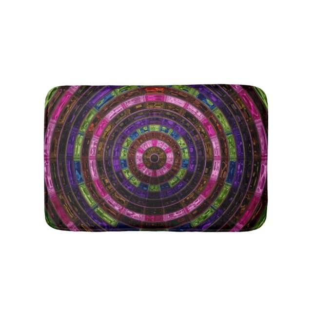 Tapis De Bain Motif mosaïque Abstrait #3 (Devant)