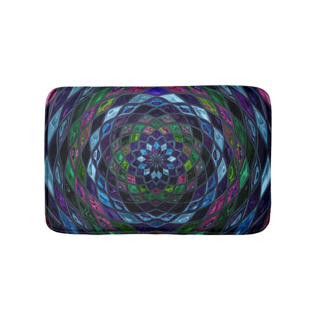 Tapis De Bain Motif mosaïque Abstrait #5 (Devant)
