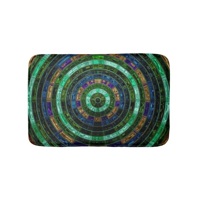 Tapis De Bain Motif mosaïque Abstrait #6 (Devant)