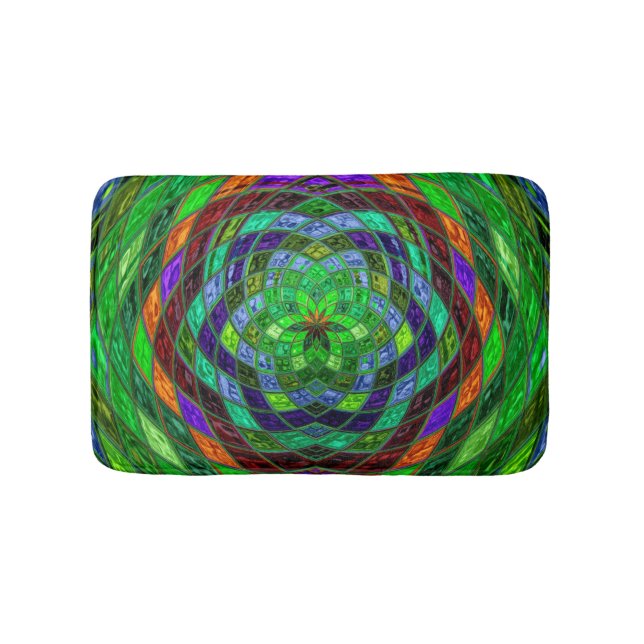 Tapis De Bain Motif mosaïque Abstrait #8 (Devant)