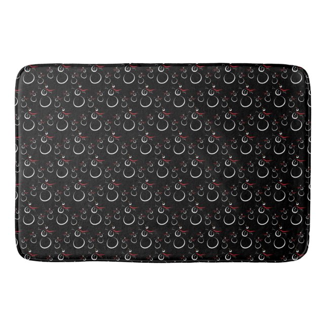 Tapis De Bain Motif motoneige d'hiver mignon noir (Devant)