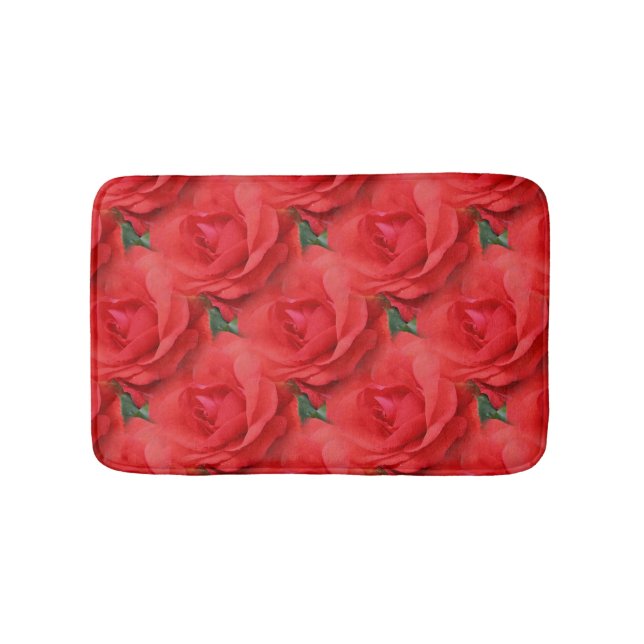 Tapis De Bain Motif naturel de Red Roses (Devant)