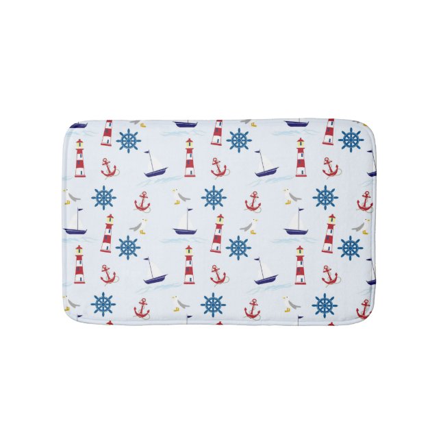 Tapis De Bain Motif nautique (Devant)