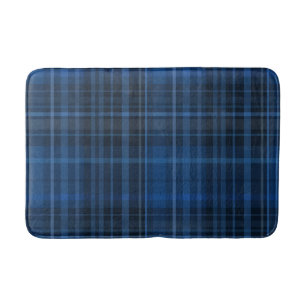 Tapis De Bain Motif noir bleu