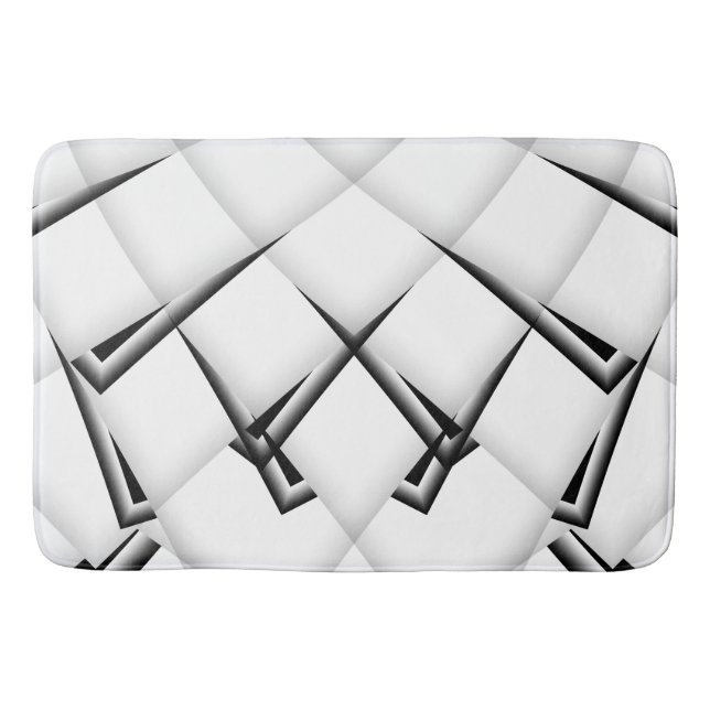 Tapis De Bain Motif noir et blanc (Devant)