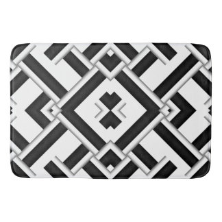 Tapis De Bain Motif noir et blanc