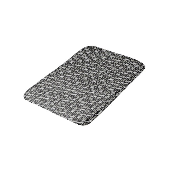 Tapis De Bain Motif numérique géométrique abstrait moderne 1272 (Angle)