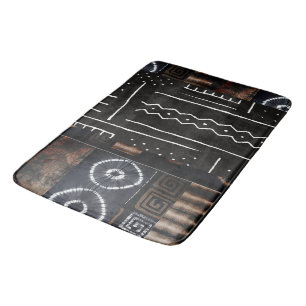 Tapis De Bain Motif numérique tribal de la Jungle en Afrique Im