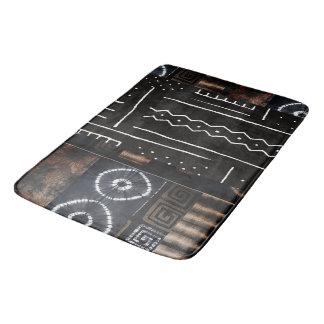 Tapis De Bain Motif numérique tribal de la Jungle en Afrique Imp