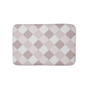 Tapis De Bain Motif Oblique de géométrique beige et gris