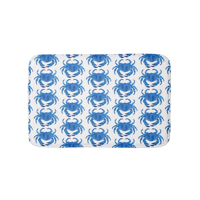 Tapis De Bain Motif Océan Crabe Bleu (Devant)