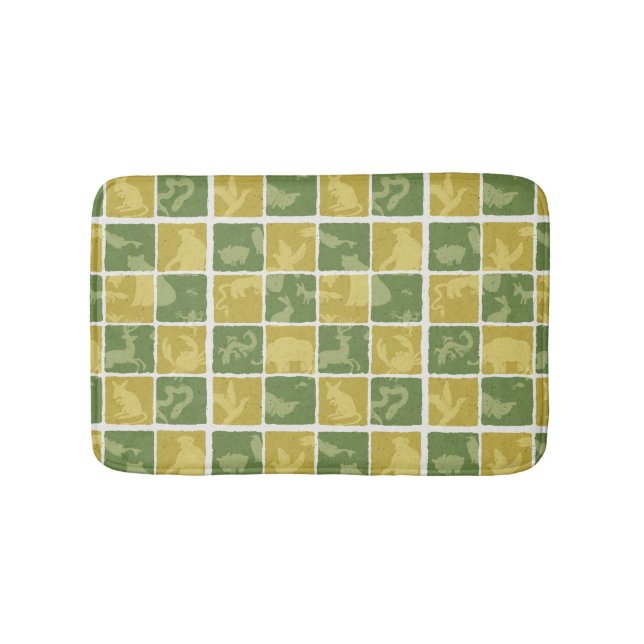 Tapis De Bain motif orienté de zoo (Devant)