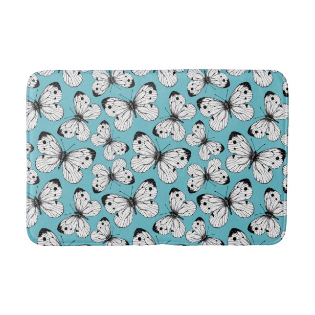 Tapis De Bain Motif papillon de choux (Devant)