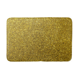 Tapis De Bain Motif Parties scintillant or