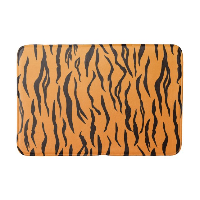Tapis De Bain Motif Peau de tigre Rayures  (Devant)