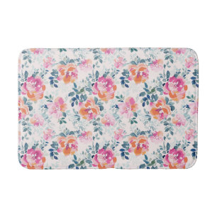 Tapis De Bain Motif peint de roses